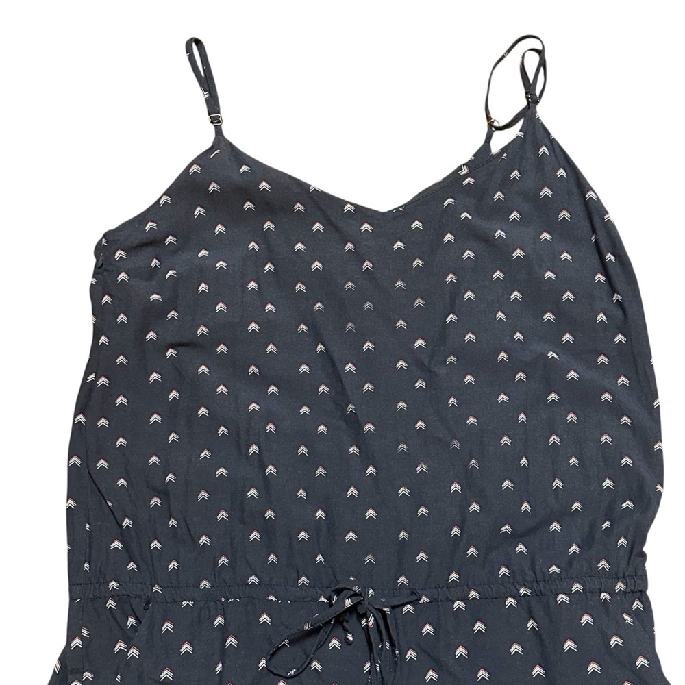 Marine Layer Navy Blue Printed Spaghetti-Strap Romper - Picture 3 of 5